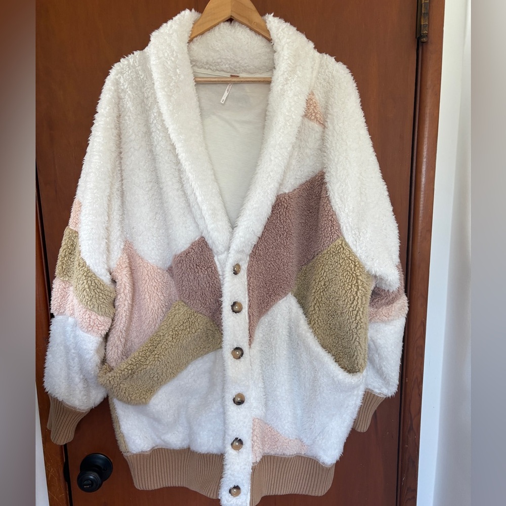 Free people cosy Sherpa jacket, size M